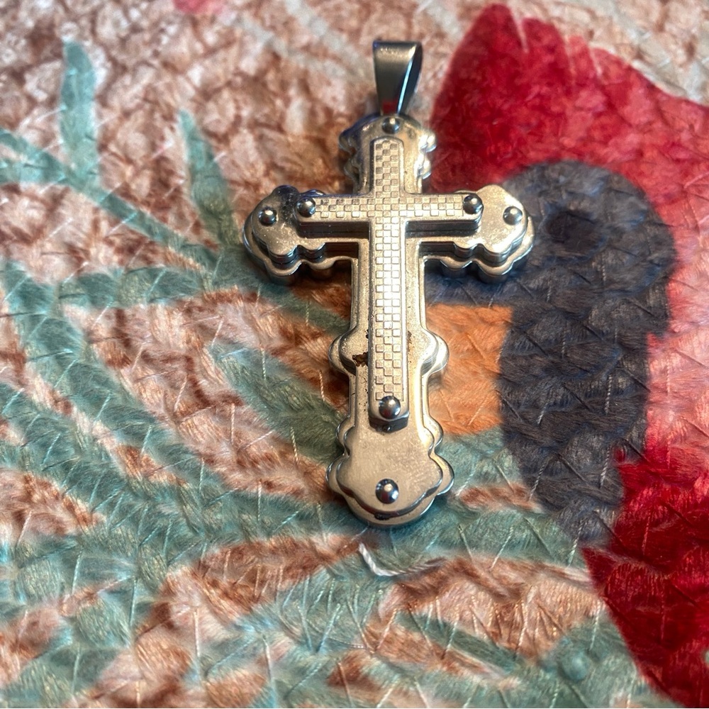 Pendant, Gothic Cross Stainless Steel SS